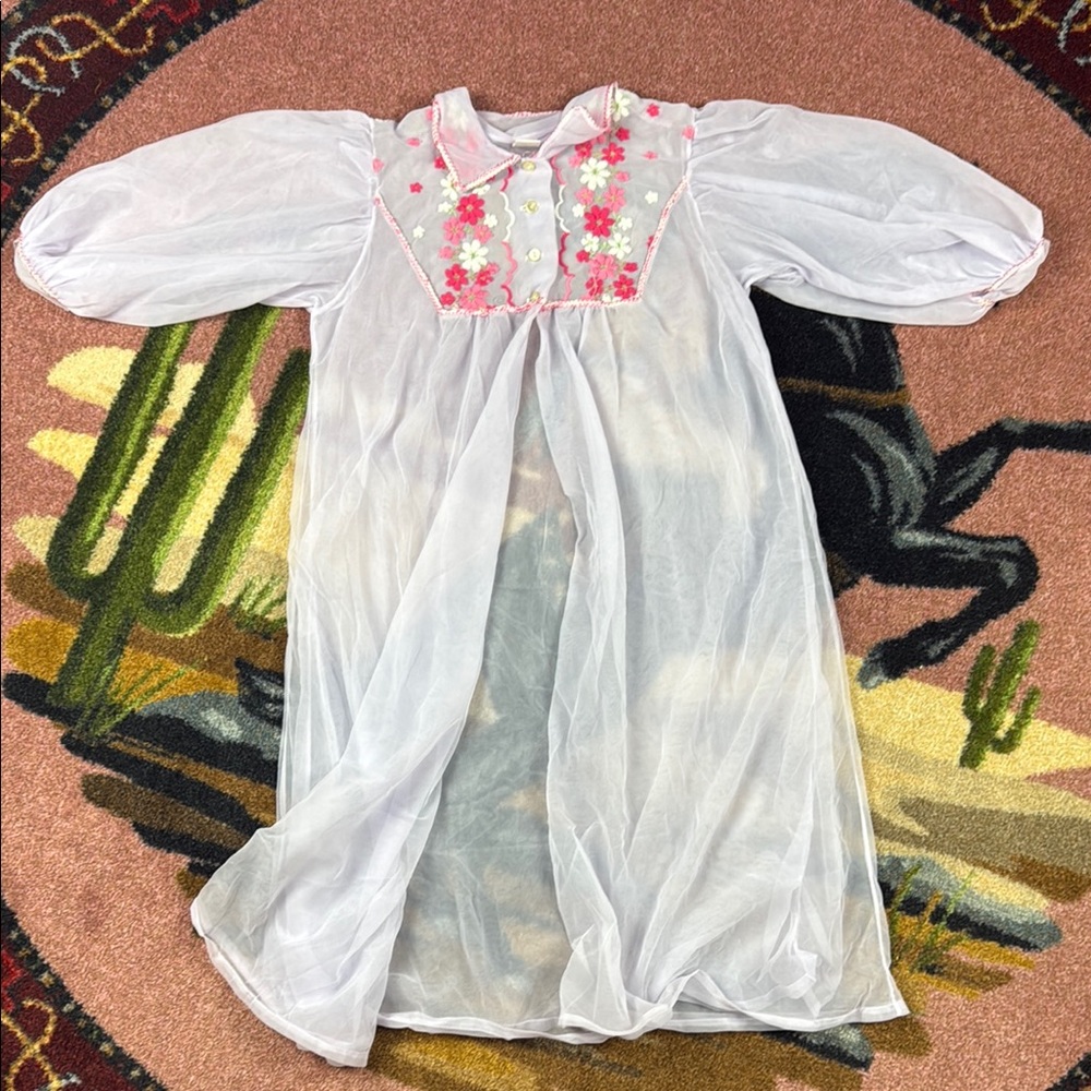VINTAGE LINGERIE NIGHTGOWN SHEER